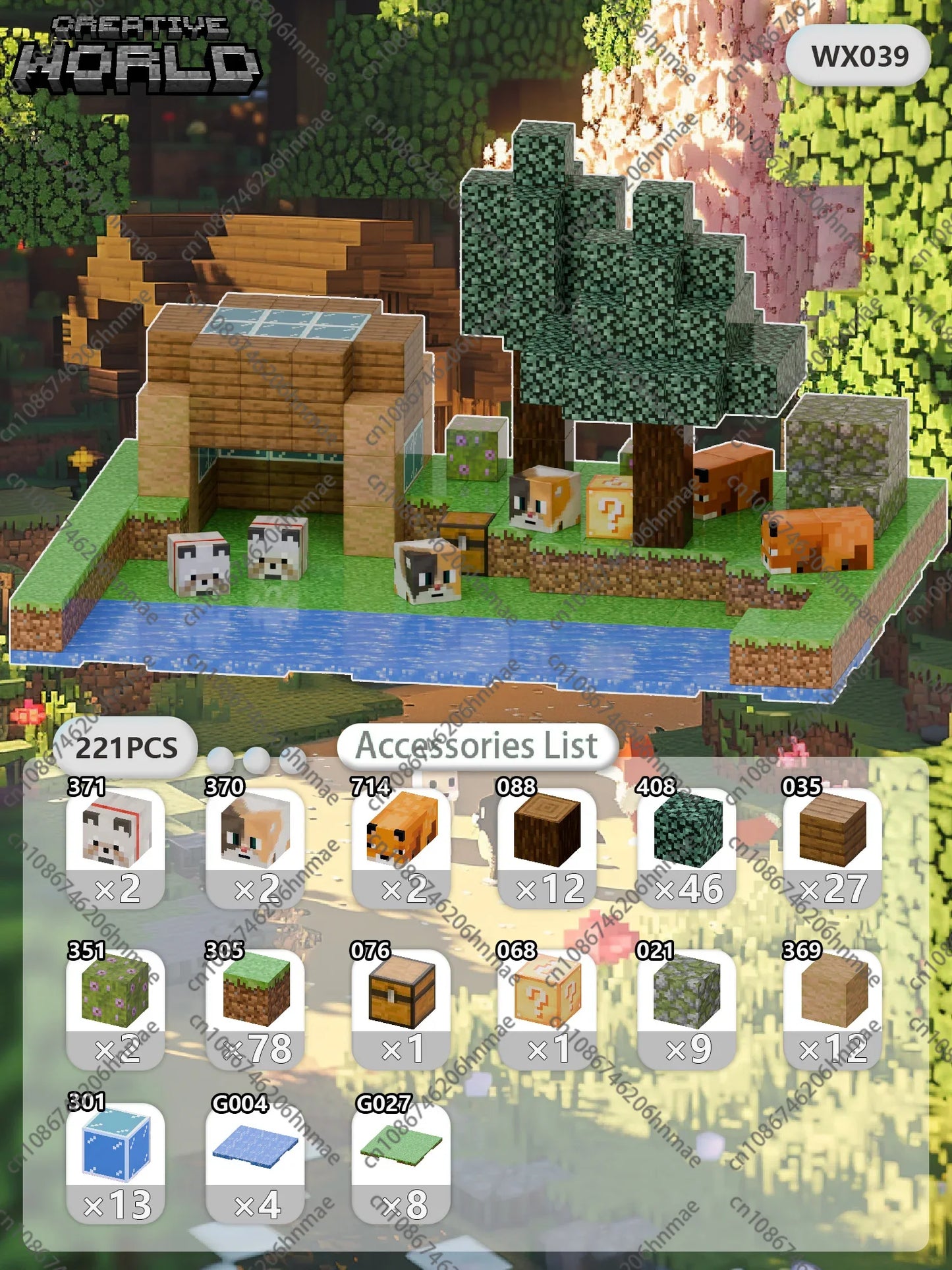 Zestaw Magnetycznych Klocków Kreatywnych™ - WX039-221pcs