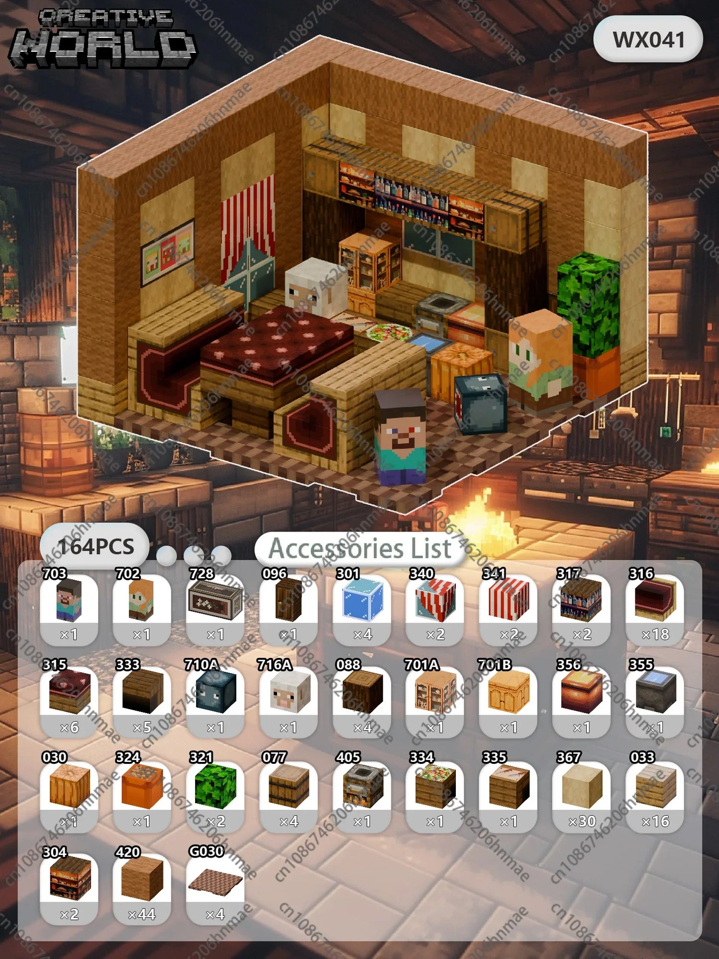 Zestaw Magnetycznych Klocków Kreatywnych™ - WX041-164pcs