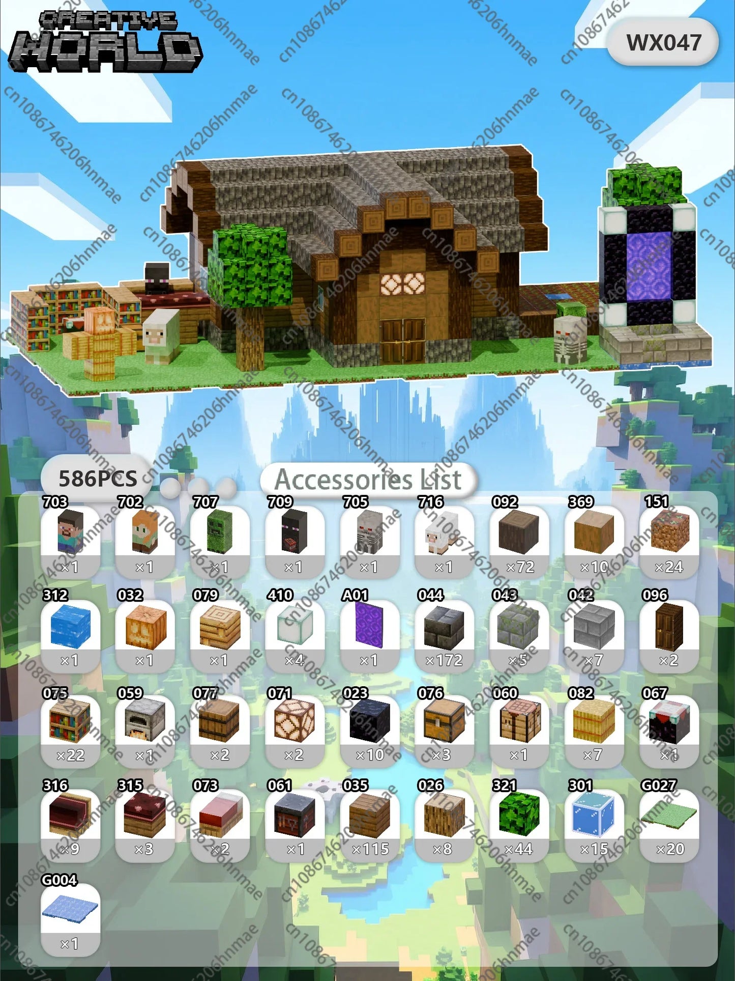 Zestaw Magnetycznych Klocków Kreatywnych™ - WX047-586pcs