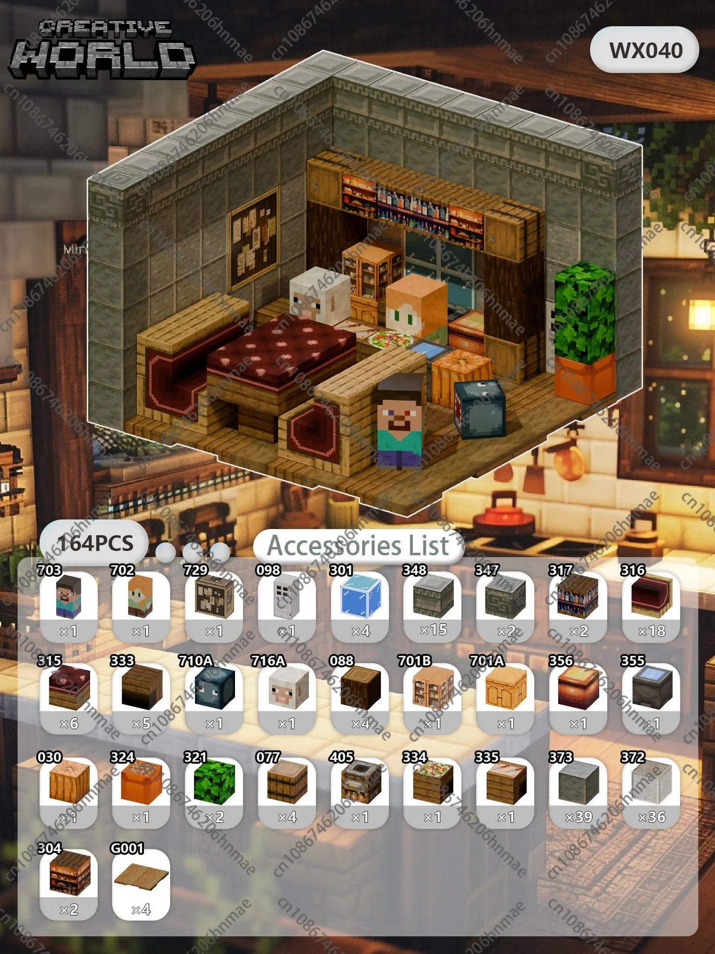 Zestaw Magnetycznych Klocków Kreatywnych™ - WX040-164pcs