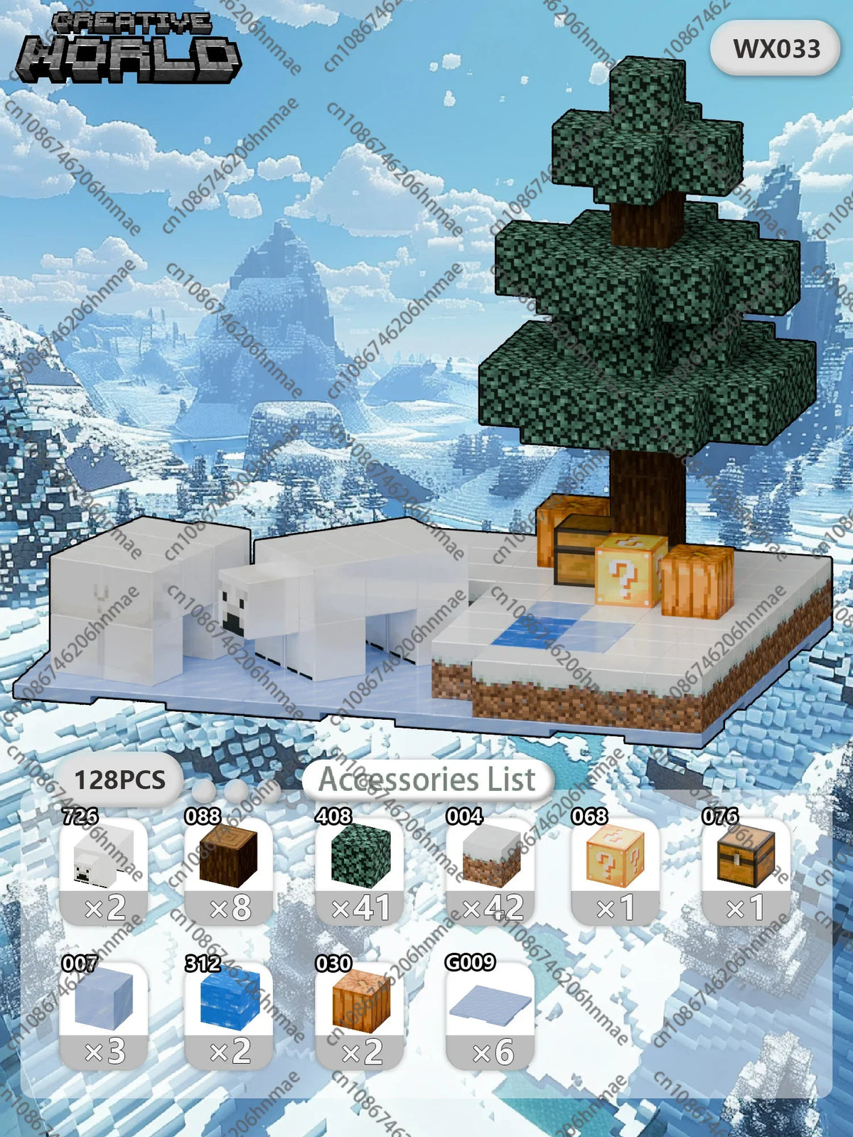 Zestaw Magnetycznych Klocków Kreatywnych™ - WX033-128pcs